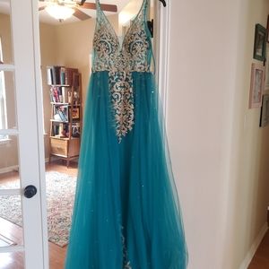Green Pageant Gown Dress